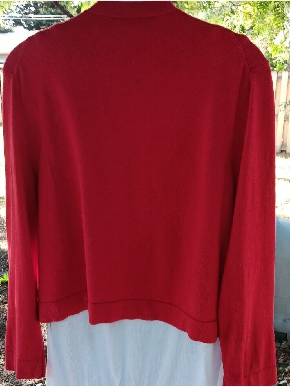 Tommy Hilfiger Red Cardigan Sweater Large - Picture 9 of 9